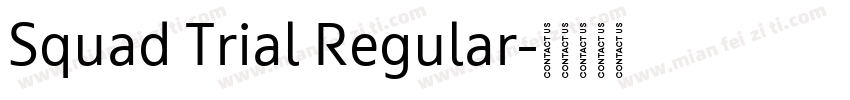 Squad Trial Regular字体转换